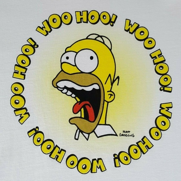 Homer Simpson Woo Hoo !! Sleep T Shirt - Picture 3 of 8